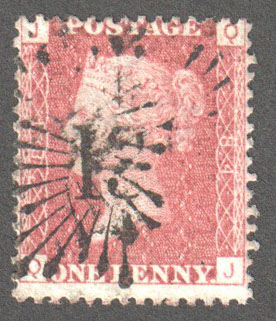 Great Britain Scott 33 Used Plate 84 - QJ - Click Image to Close